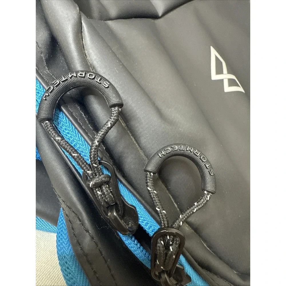 STORMTECH WBP-2 Adult's Deluge Backpack Black Blue Greek Flag Waterproof NWT